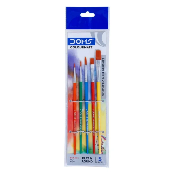 DOMS COLOURMATE SY HAIR  BRUSHES FLAT